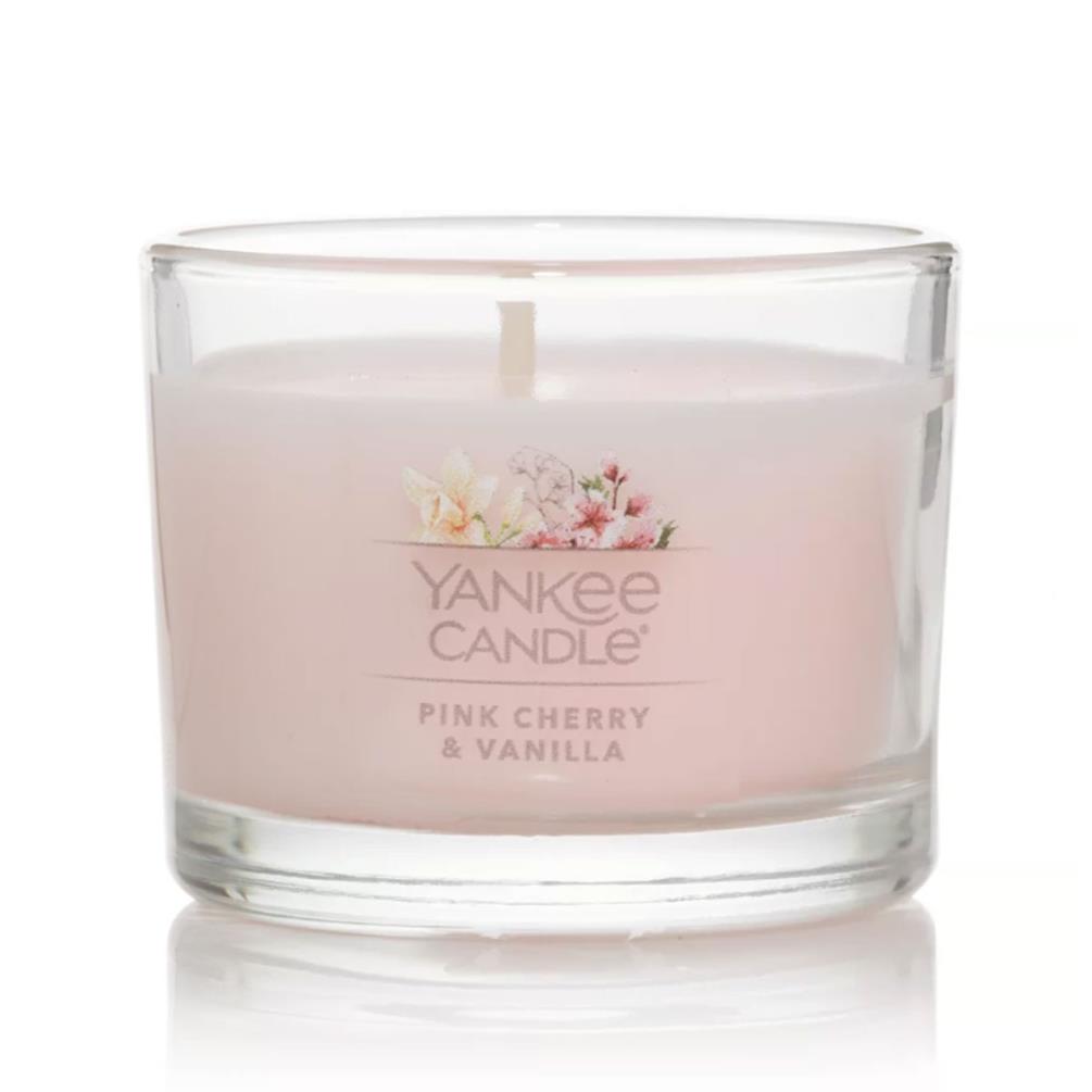 Yankee Candle Pink Cherry & Vanilla Filled Votive Candle Extra Image 2